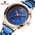 NAVIFORCE 5008 HOT Quartz Woman Watches Top Brand Luxury Wristwatches Women's Fashion Shell Dial Date WristWatch Lady Gift Clock